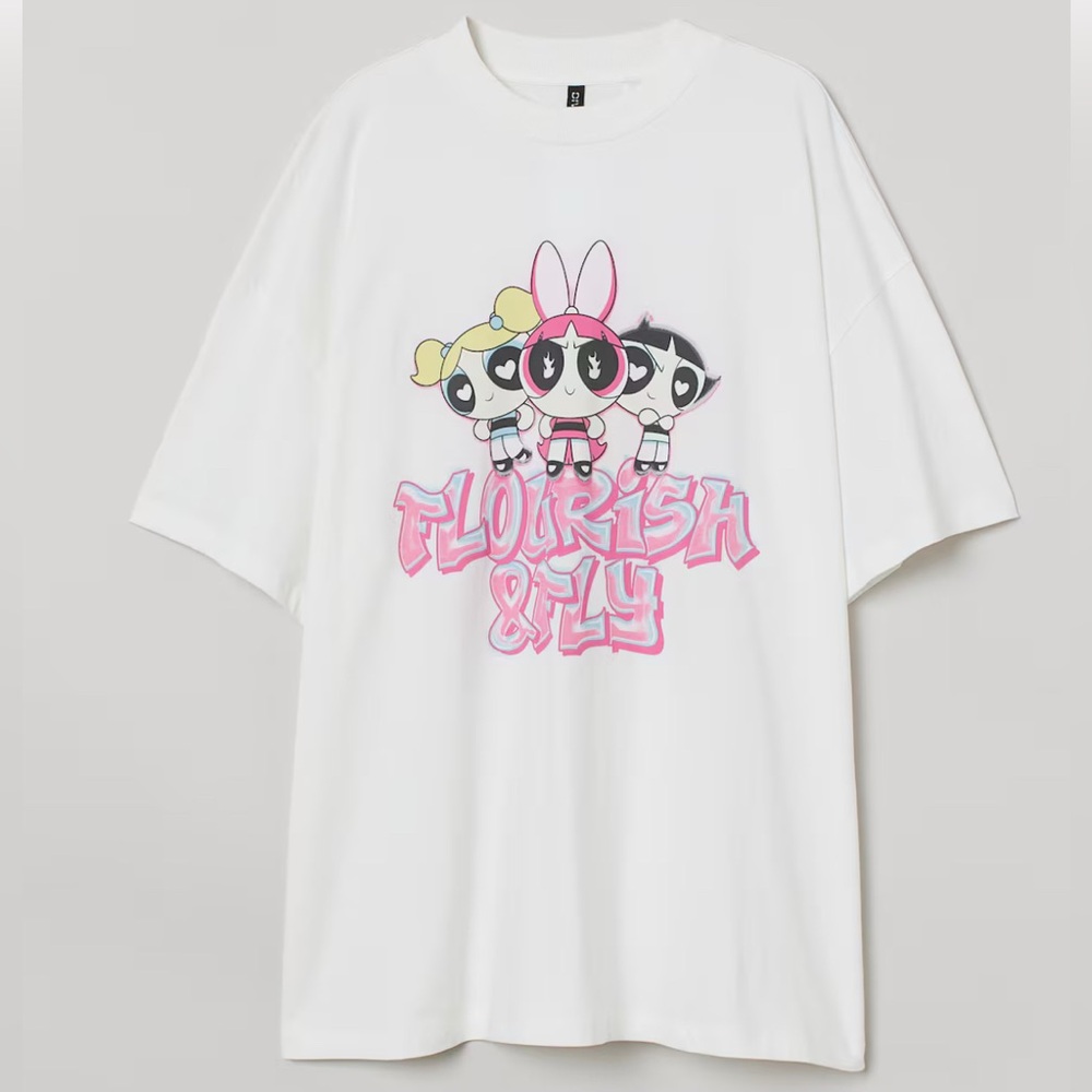 Powerpuff Girls “Flourish & Fly” Graphic Tee – Size L